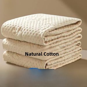 Large Size Washable Pure Cotton Filled Mat Baby Diaper Pad Breathable Leak-Proof Mattress Protector Comfortable for Infants And Toddlers