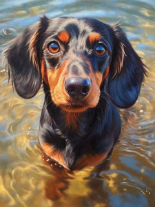 1000Pieces Jigsaw Puzzle Dachshund Cute Pet Dog Animal Portrait For Adults Home Decor Handicraft Family Fun Brain Teaser Gift