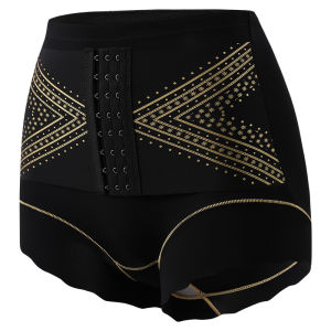 QIANLINGMEI | Tummy Control Shorts Front Buckle Seamless Butt Lift Anti-rolling Breathable Summer Safety