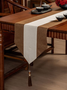 Waterproof New Chinese Style Table Flag Tea Ceremony Tablecloth Long Rectangle Tea Cloth Tea Table Cover Home Textile Table Flag