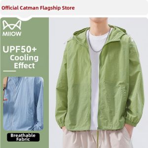 MiiOW | Mens Summer Ice Silk Thin Outdoor Fishing Sun Protection Jacket