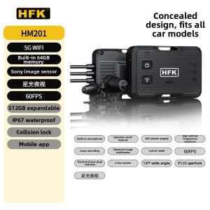 HFK | Waterproof Motorcycle Dash Cam with Dual Lenses TPMS