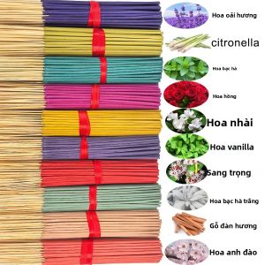 7 Bộ 140 Que Nhang Thơm Lâu Dài Với Nhiều Mùi Hương Khác Nhau - Hoa Hồng Oải Hương Gỗ Đàn Hương Hoa Nhài Bạc Hà Hoa Anh Đào Thảo Dược Gỗ Máu Rồng Dành Cho Nhà Văn Phòng Yoga Thiền Định