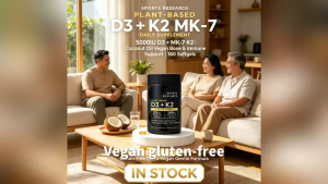 Gluten-Free Vegan D3 MK-7 K2 Softgels 5000IU D3 Coconut Oil Adult Bone Wellness Supplement 160 Count