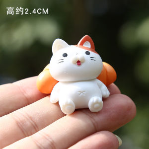 New Creative Japanese Style Cat Doll Micro Landscape Desktop Car Decoration Blind Box Toy Gift Water Cloud Left Brand