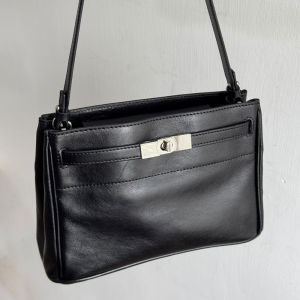 Spring 2025 New Style Genuine Leather Womens Bag Fashionable Kelly Shoulder Crossbody Bag Top Layer Cowhide Casual Handbag