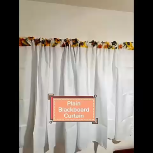 KurtinaShop Plain Blackboard/Chalkboard Curtain L-50inches/TELA PO ETO