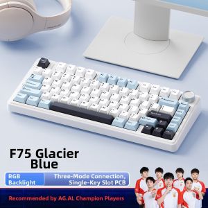 AULA | Tri-mode Wireless Bluetooth RGB Universal Customizable Keyboard 75 Keys