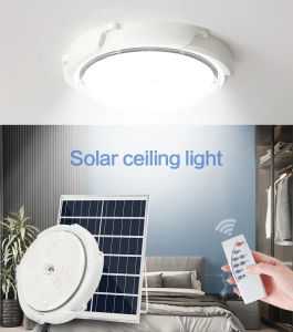 Super Bright LED solar ceiling light bedroom corridor living room aisle balcony light home waterproof light remote control lampu solar indoor light lampu siling solar light indoor solar led ceiling light solar ceiling lamp