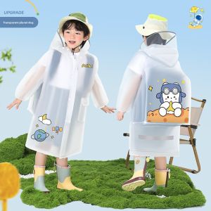 MONLEYTA | Childrens Raincoat Full Body Waterproof Rainwear For Kindergarten Kids Anti-Flood Rain Poncho Special Use For Primary School Students