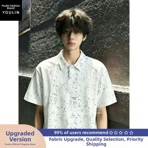 YOULIN | Zhan Dyeing Mesh Stitch Polo Shirt