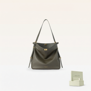 VANESSA HOGAN | Premium Leather Relaxed Hobo Shoulder Bag