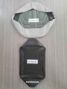 Combo Áo Yên Trước Sau Cub 92 81 Xám Form Zin Hàng Đẹp Loại 1 . Lưu Ý Ra Thợ Bấm Ghim . Da Yên Thái Dầy Mịn NK Vvv...Zvx