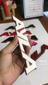 EMBLEM MOBIL AYLA EKSTERIOR MOBIL DAIHATSU VARIASI TIMBUL 3D BAHAN FIBERGLASS