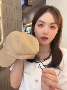 BizHome TikTok รุ่นเดียวกัน หมวกกันแดดหญิงหมวกบังแดดสองด้านฝ้ายโพลีเอสเตอร์หมวกชาวประมงปักแฟชั่นใหม่รางน้ำใหญ่หมวกบังแดดผู้หญิง