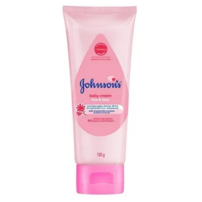 Johnsons Baby Cream จอห์นสัน เบบี้ ครีม ขนาด 100 กรัม (กระปุก)