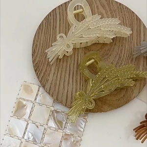 Unimese Jepit Rambut Jedai 10Cm Model Padi Dan Pita Simpel Untuk Harian