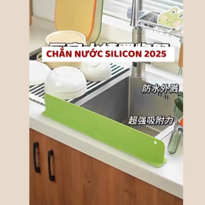 Tấm chắn nước silicon dùng cho bồn rửa bát bàn bếp ngăn bắn nước dầu mỡ vệ sinh sạch sẽ HIJU-CN01
