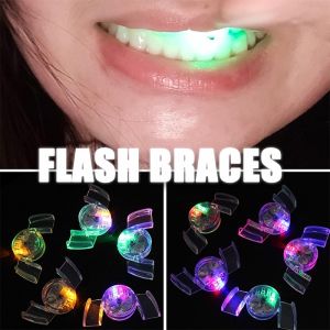 LED Flashing Tooth Brace Light Up Teeth Tooth Fake Flashing Toy Party Favor Gift