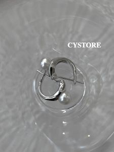 925 Sterling Silver Pearl Earrings Womens Minimalist Cold Style Daily Commute Jewelry Original Design Fashion Accessories