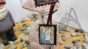 Brown Wool Scapular Our Lady of Mt. Carmel and Sacred Heart of Jesus Badges Prayer Baptism Communion Sacraments Gifts