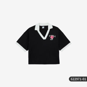 PUMA | Casual Knit Breathable Mandarin Collar Short Sleeve T-Shirt