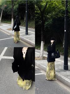 plus Size Womens Black Loose Sweater Jacket Autumn Winter Slimming Fashion Set Casual Style Female Outerwear Ensemble