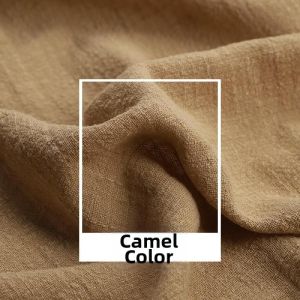 Summer Lightweight Colored Solid Color Linen Cotton Fabric