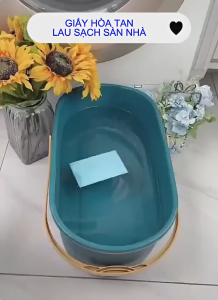 Viên làm sạch sàn kháng khuẩn | Miếng Giấy Lau Sàn Nhà Tẩy Rửa Đa Năng Hoà Tan Vệ Sinh Sạch Sẽ
