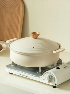 onlycook | Duel-handle Soup Pot Compatible with Induction Cooker for Hotpot