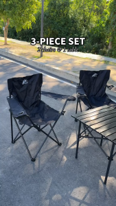 【Buy 1 Take 1】CEMAL Foldable Camping Chair Portable Outdoor Folding Chair with Cup Holder Lightweight Sturdy for Camping Picnic Fishing Beach