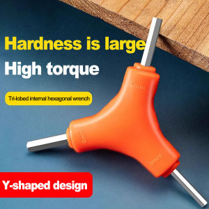 Jeu de clés hexagonales trigéminales 3 en 1 2.5/3/4/5/6/8mm outils manuels en acier au carbone outils dentretien de vélos