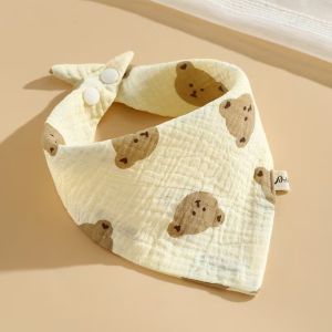 Khăn Lau Nước Bọt Cho Trẻ Sơ Sinh 1/3 Gói Yếm Tam Giác Bằng Vải Gạc Cotton Hoạt Hình Dễ Thương Dành Cho Trẻ 0-1 Tuổi Thích Hợp Sử Dụng Tại Nhà Và Ngoài Trời