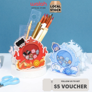 Nezha Cute Creative Pen Holder Stationery Storage Pen Bucket Student Office Desk Storage Box