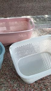 Rổ vuông nhỏ Việt Nhật cao cấp 3301 Giỏ đế cao đựng hoa quả rau củ - Khay đựng đồ dùng học tập