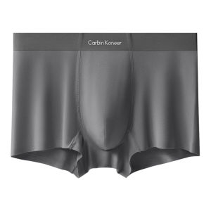 CarbinKoneer | CarbinKoneer Mens Boxer Briefs Pure Cotton Modal Breathable Antibacterial Flat Angle Underwear Comfortable Mid Waist Design