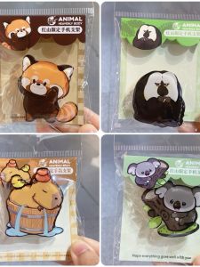 Acrylic Animal Shaped Phone Stand Doudou Kooanga Anti-Fall Mobile Phone Holder Foldable Airbag Support Universal Suction Cup