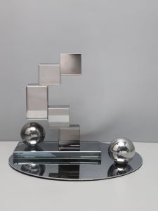 Modern Luxury Crystal Geometric Art Decorations Living Room Office TV Cabinet Entrance Home Soft Decoration Accessories