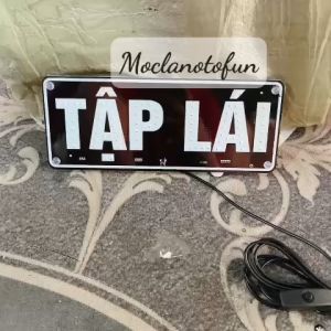 Biển Báo Tập Lái Xe Đèn Led Cho Thầy GiáoNgười Mới Tập Lái Chưa Vững Chân Cắm USB Có Công Tắc Tắt Bật