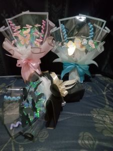 buket kupu kupu hologram led
