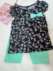 Girl Clothes Sets Suits Summer Baby Toddler Short Sleeve Kids Shorts baju baby comel Two-piece Set 7-18KG GOOG QUALITY/