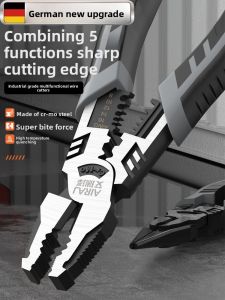 MONLEYTA | German Industrial Grade Stainless Steel Wire Cutters Electrician Multi-Functional Home Use Effort-Saving High Hardness Pliers