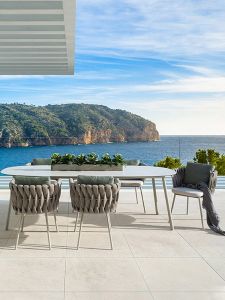 Outdoor Rattan Waterproof and Sun Protection Courtyard House Sunshine Room B & B Outdoor Sofa and Tea Table Dining Tables and Chairs Set Furniture