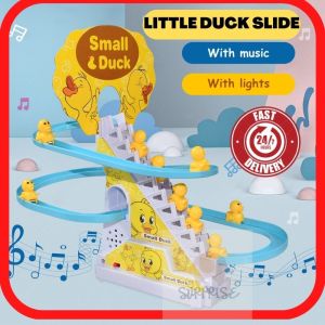 Duck Climbing Stairs Track Toy Childrens Electronic Educational Toy Tiktok Mainan Kanak Mainan Itik Naik Tangga