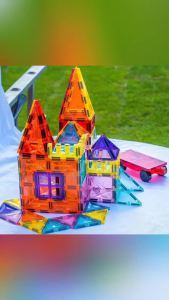 60 piece DIY set of magnetic building blocks for childrens puzzle and early education in Taiwan magnetic assembly toys