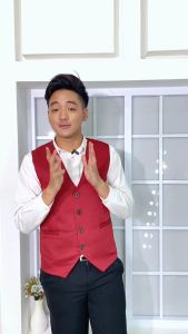 Rompi Jas Pria Formal Slimfit Anti Kusut Polos Simpel