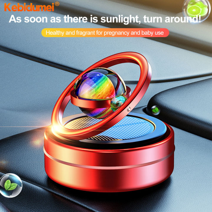 Kebidumei Car Aromatherapy Solar Rotating Auto Flavoring Diffuser ...