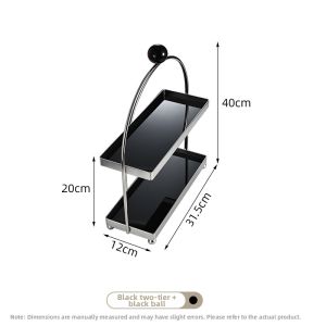 Vintage Style Stainless Steel Multi-Layer Storage Rack