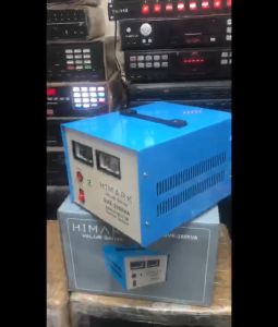 Himark SVR-1000VA [variants available 1500VA/2000VA] Servo Motor Type Automatic Voltage Regulator (AVR) 800 Watts Maximum Load with Warranty and Free Fuse