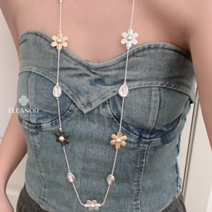 Dây chuyền nữ Eleanor Accessories charm sao biển vỏ sò phụ kiện thời trang vòng cổ đi biển 11787